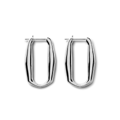Shinola Signature Link Hoop Earrings