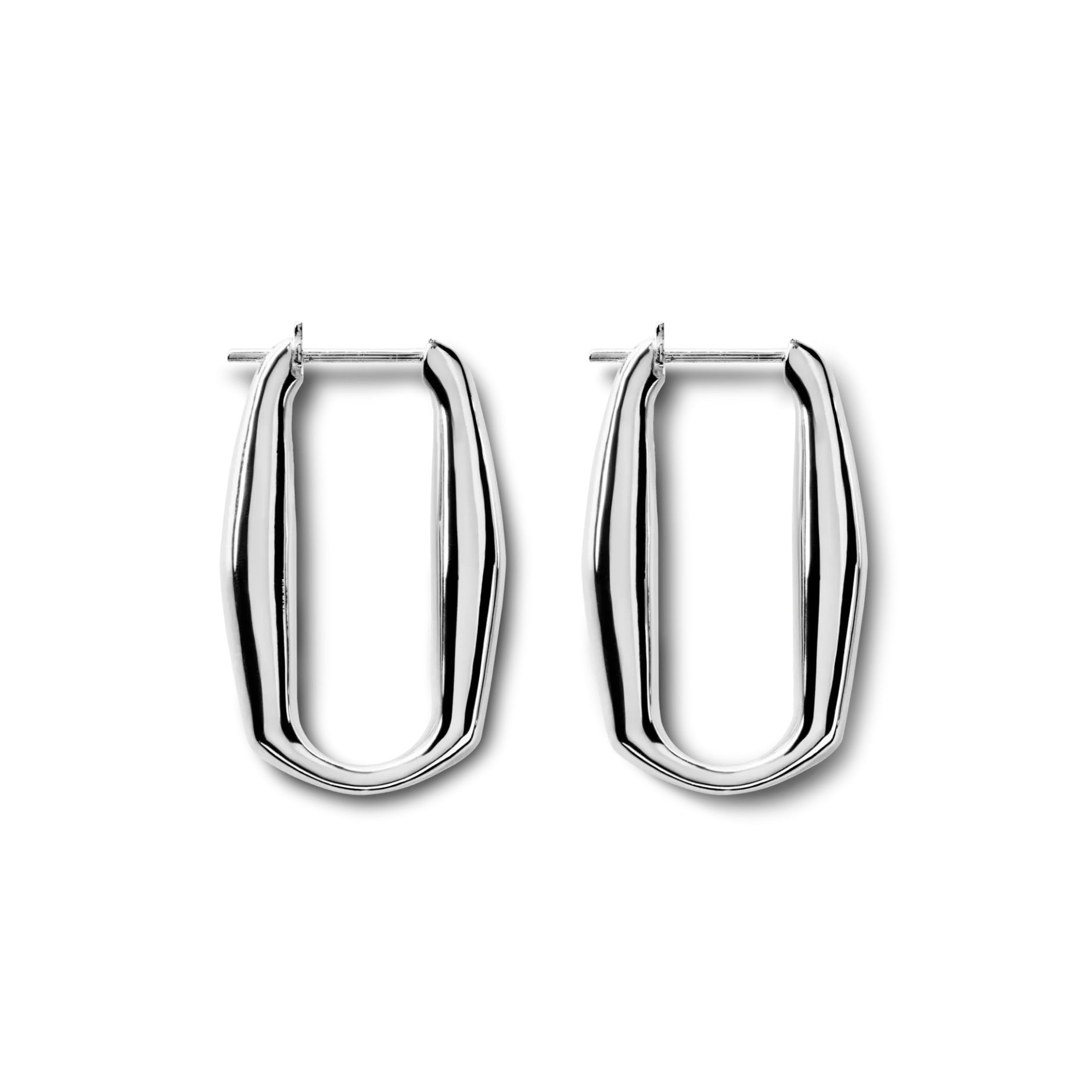 Shinola Signature Link Hoop Earrings