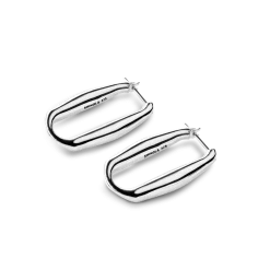 Shinola Signature Link Hoop Earrings