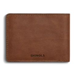 Sale Shinola Slim Bifold Wallet Medium Brown