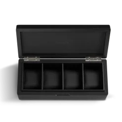 Outlet Shinola 4 Slot Watch Box Black