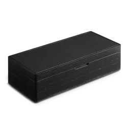 Outlet Shinola 4 Slot Watch Box Black