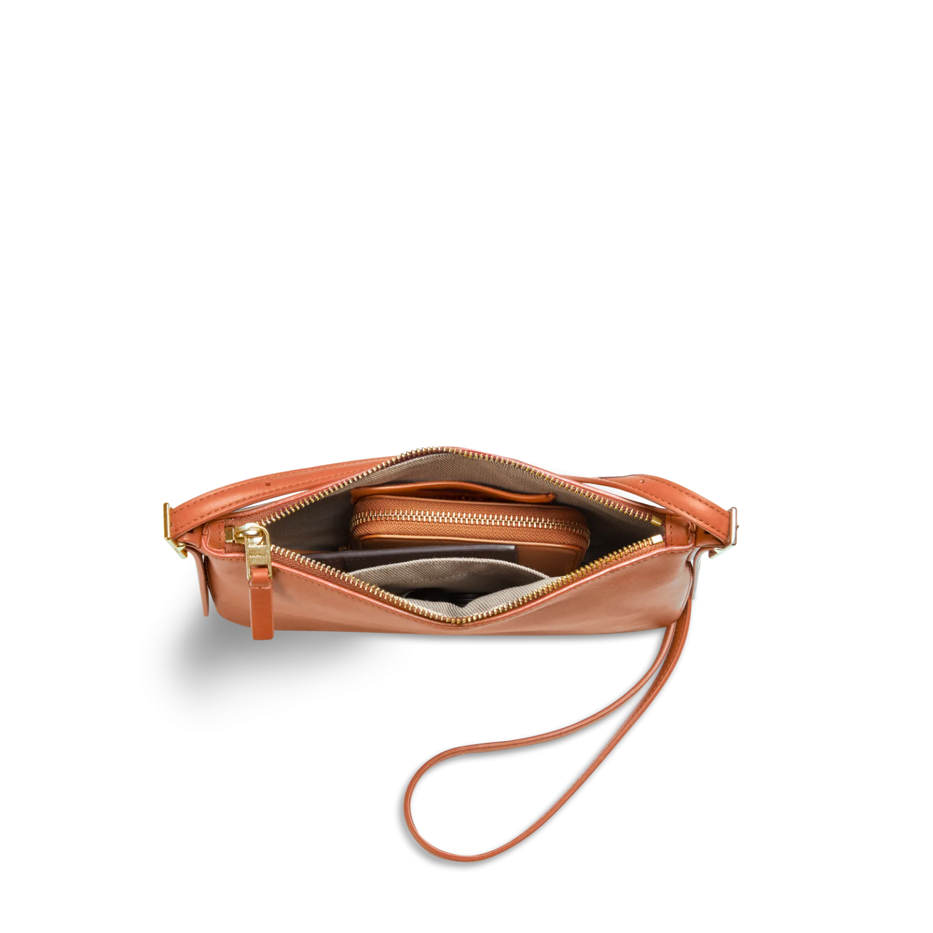 New Shinola Small Bixby Crossbody Rust