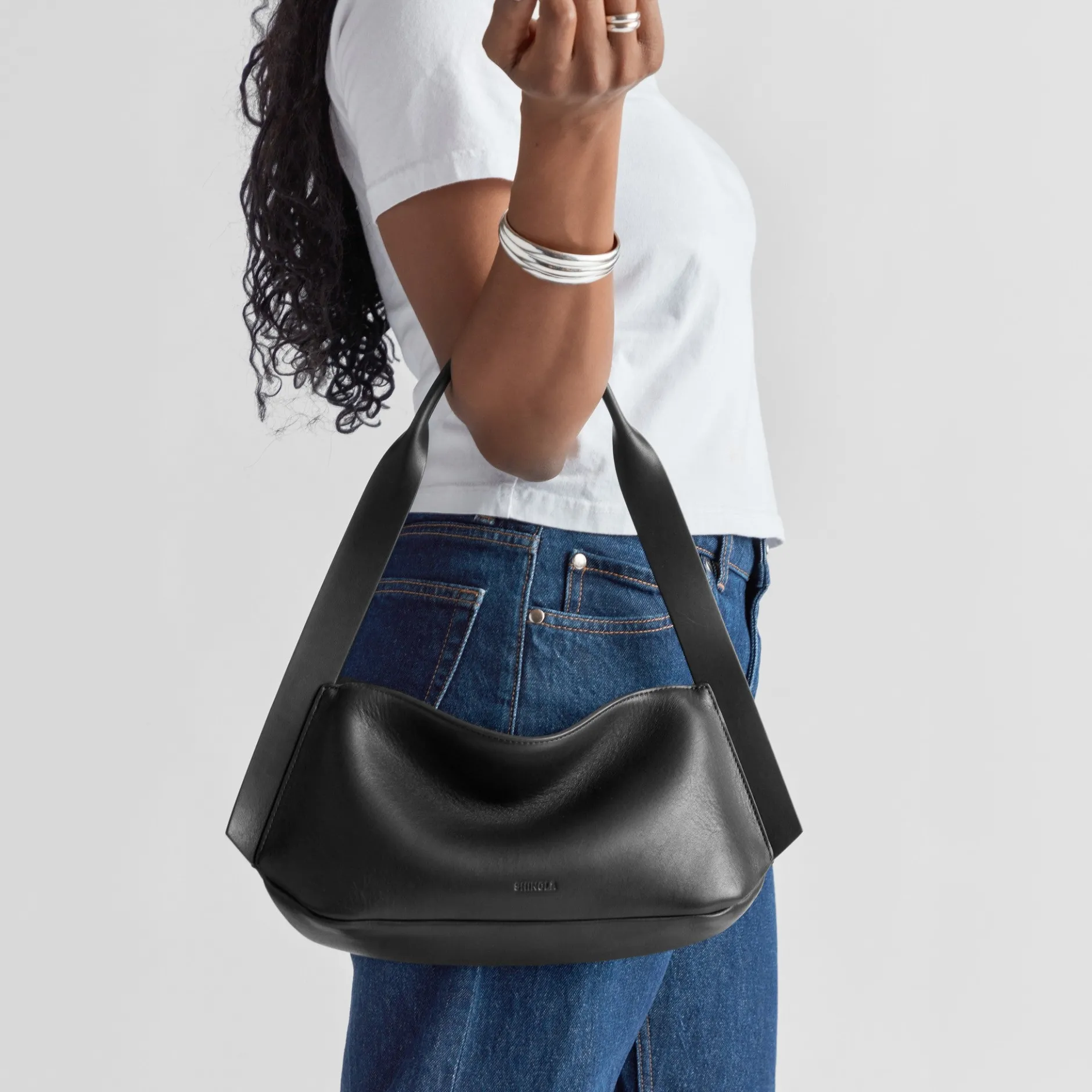 New Shinola Small Derby Shoulder Bag Black
