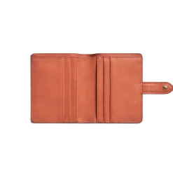 New Shinola Small Snap Wallet Rust