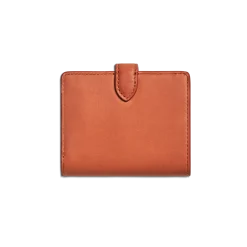New Shinola Small Snap Wallet Rust