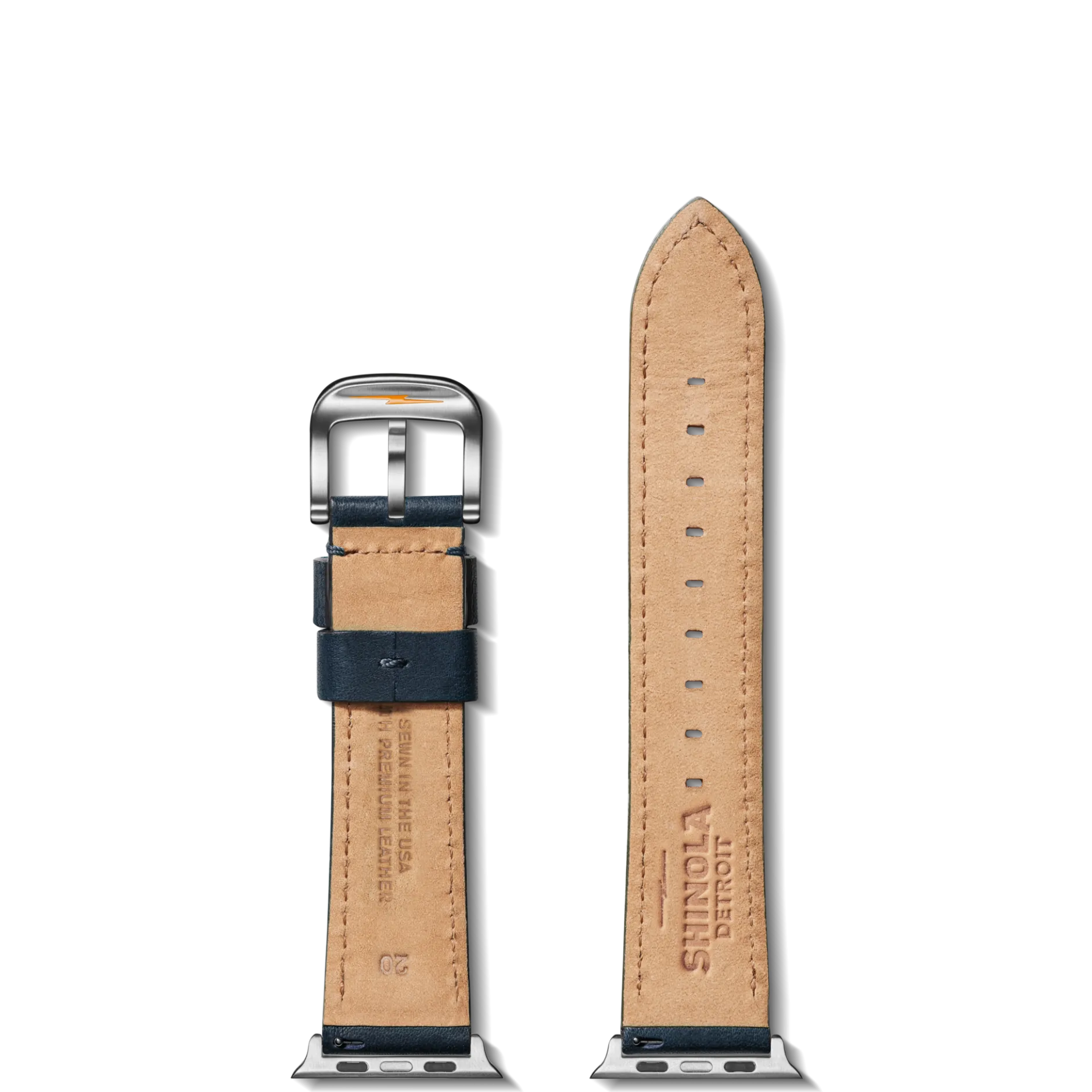 New Shinola Strap: 20/18 Blarney, SW RR Classic, Silver