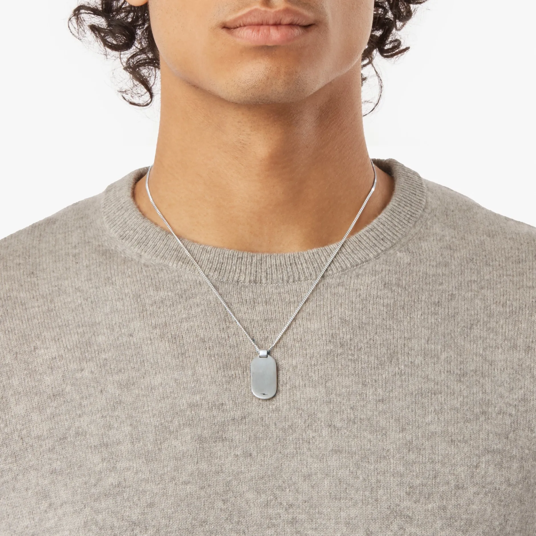 Hot Shinola Tag Curb Chain Necklace