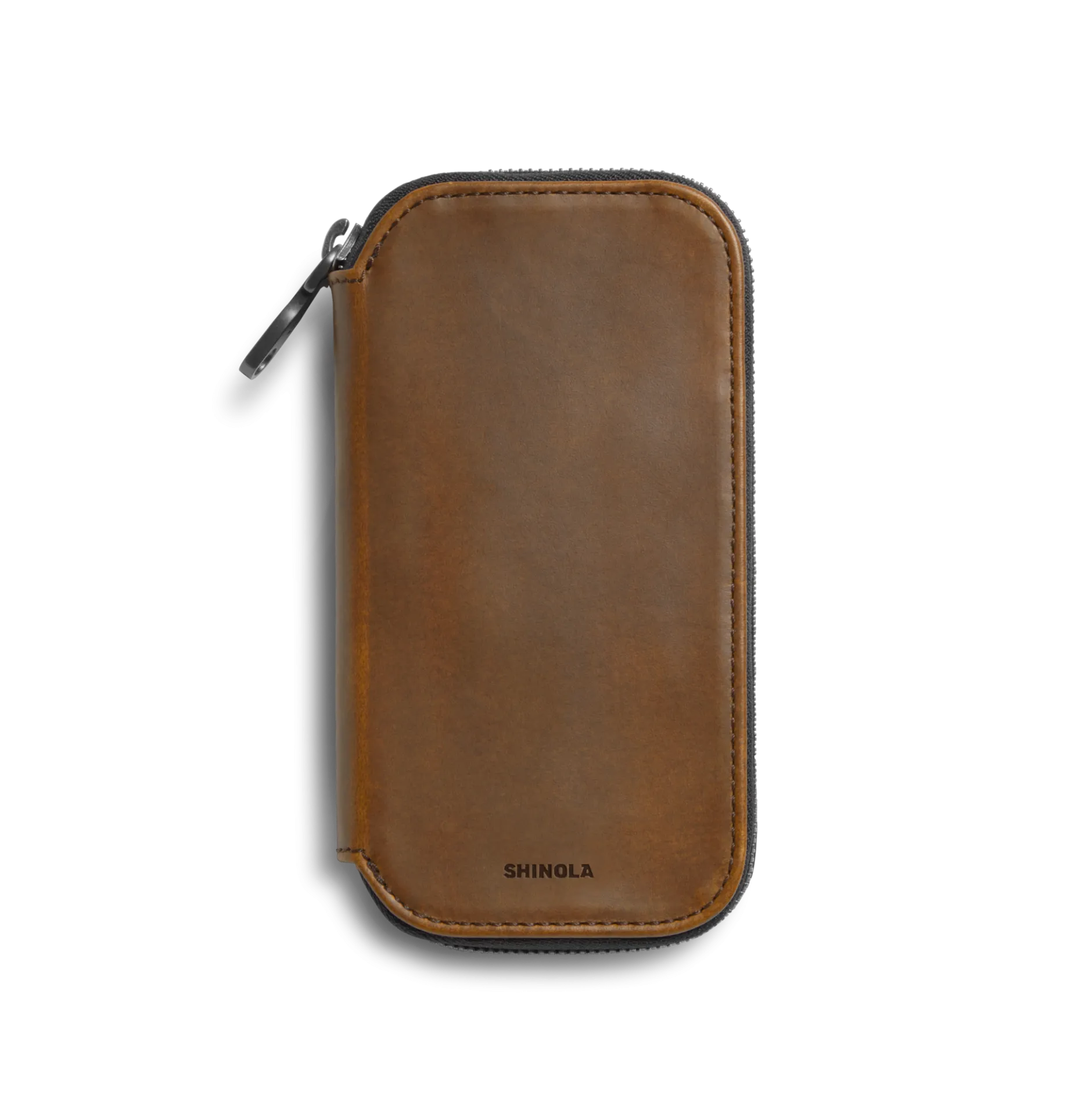 New Shinola Travel Watch Case Medium Brown