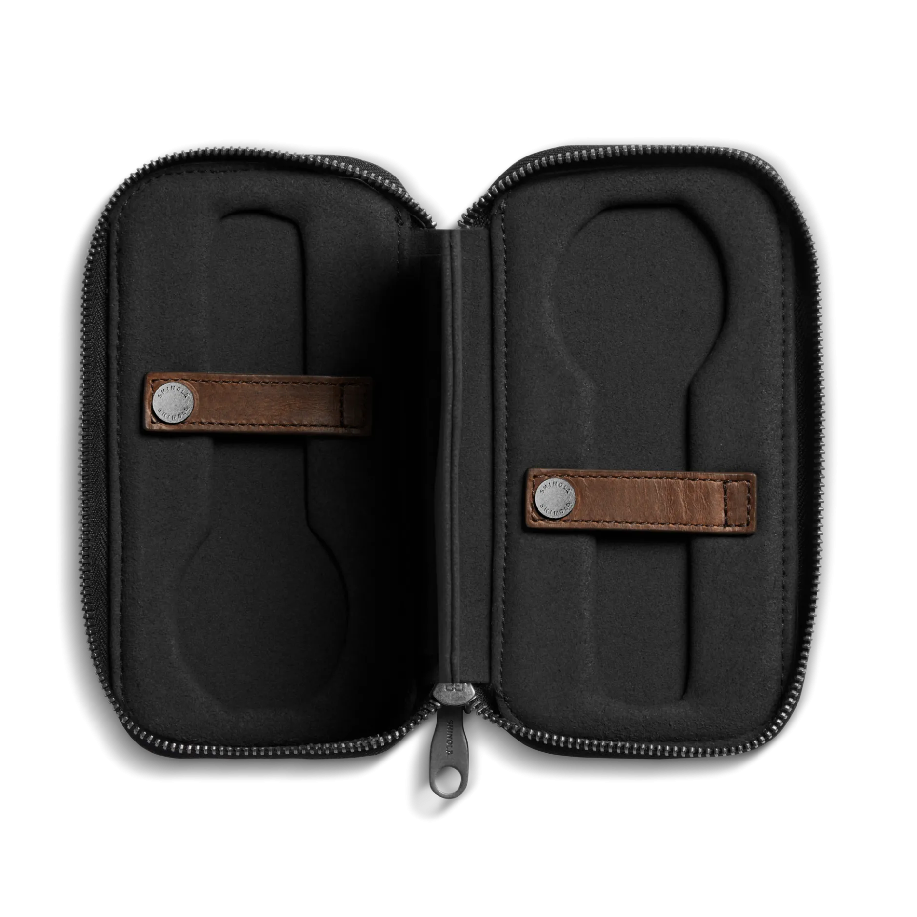 New Shinola Travel Watch Case Medium Brown