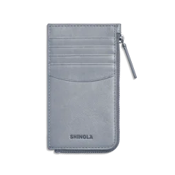 New Shinola Zip Around Card Case Mist